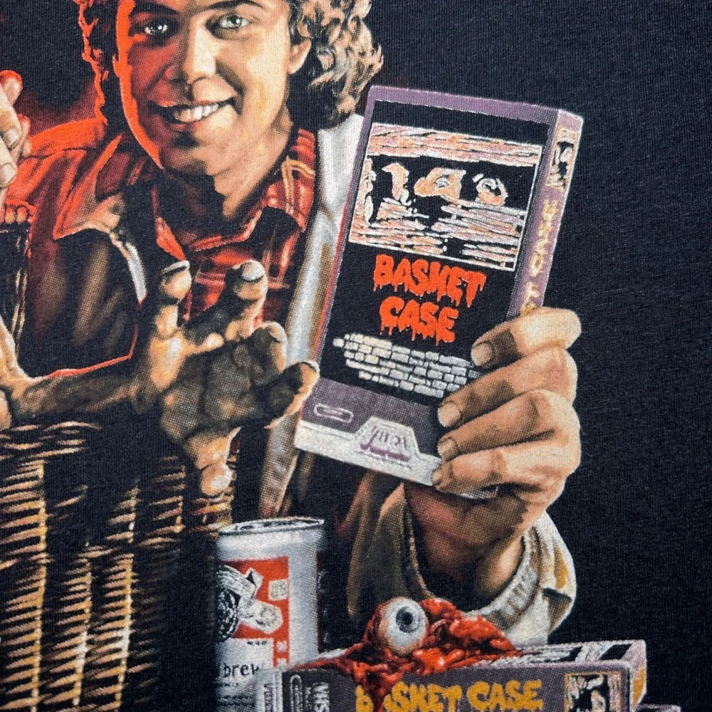 Basket Case 40th Anniversary T Shirt 2XL Fright Rags Baseball Shirt Horror Movie